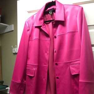 Hot Pink Satin Jacket
